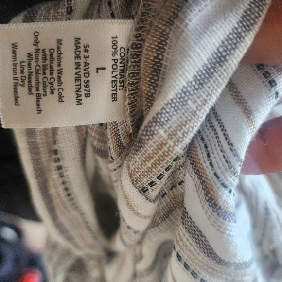 Ava James Striped Ruffled Hem Dress - Picture 5 of 5